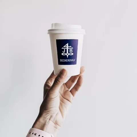 Becherovka | references - take away cups with customized branding | takeawaycup.eu