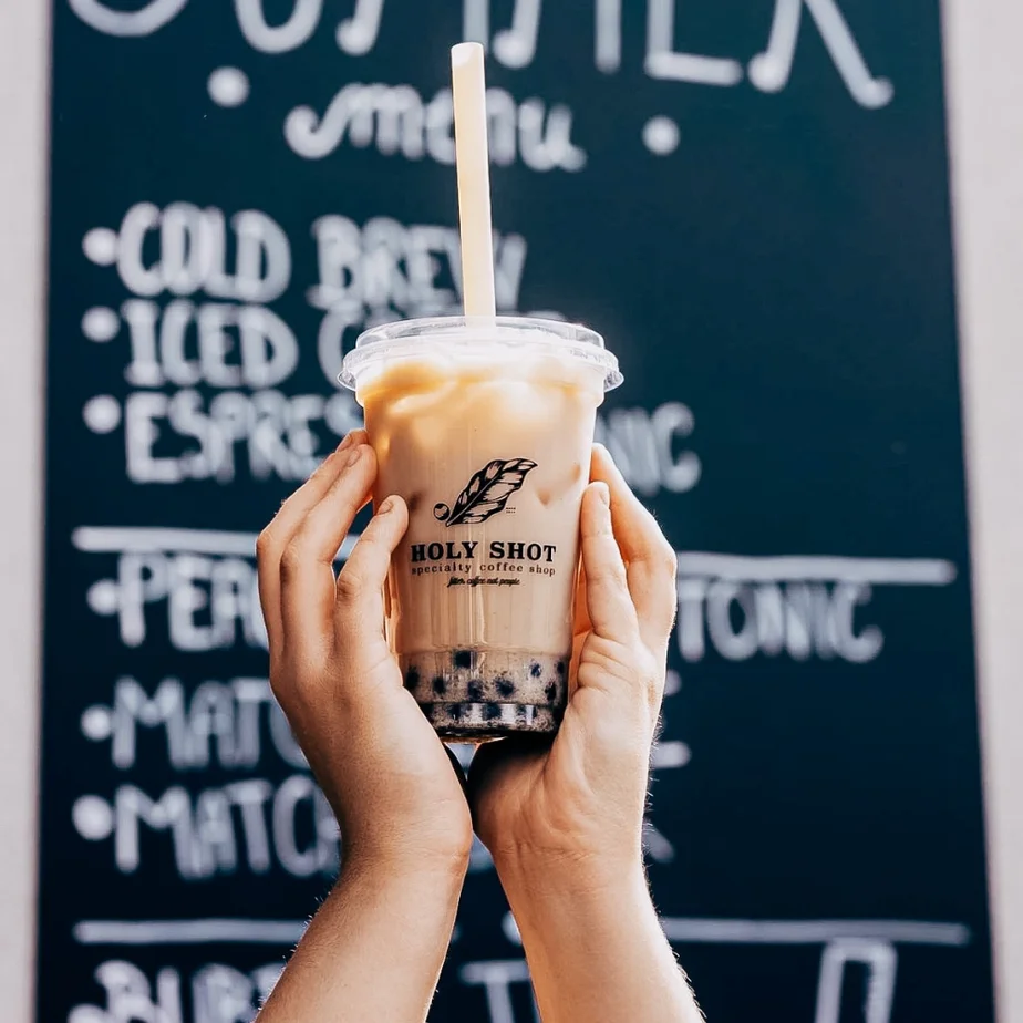 designed cups with print | Holy Shot | takeawaycup.eu