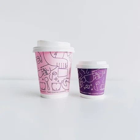 designed cups with print | two coffee champions festival | takeawaycup.eu