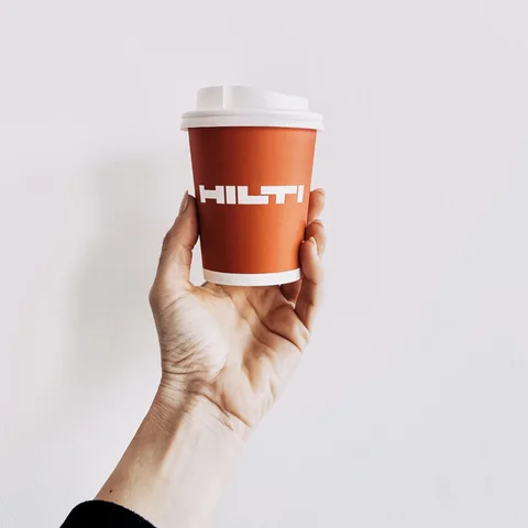 HILTI | references - take away cups with customized branding | takeawaycup.eu