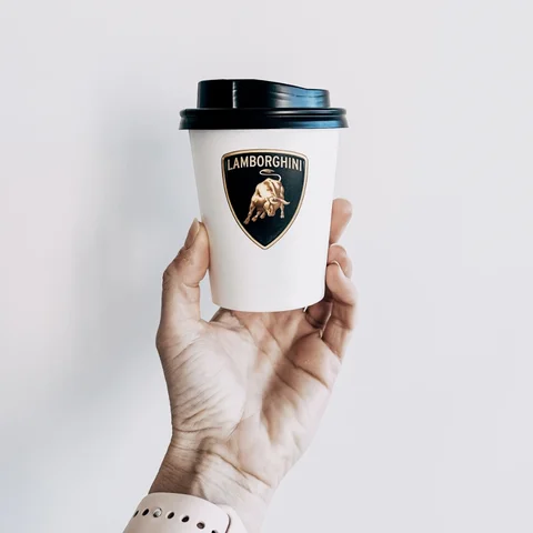 Lamborghini | references - take away cups with customized branding | takeawaycup.eu
