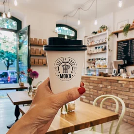 MOKA coffee roastery | references - take away cups with customized design | takeawaycup.eu