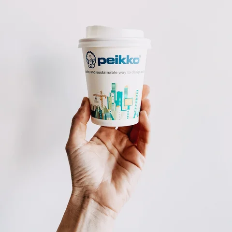 Peikko | references - take away cups with customized branding | takeawaycup.eu